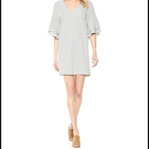 Like new Lucky Brand Striped Ruffle Sleeve Dress M